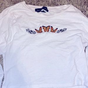 Cute crop top butterflies